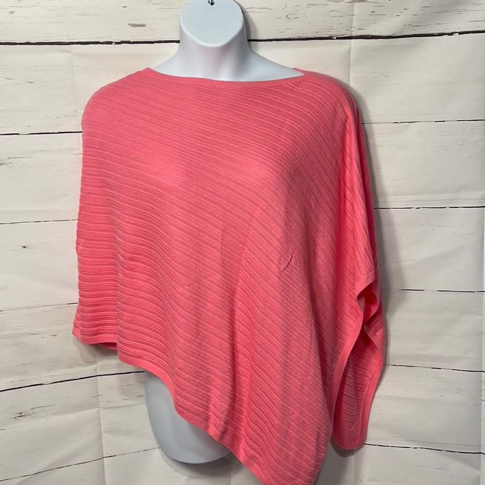 NWT Talbots pink sweater poncho